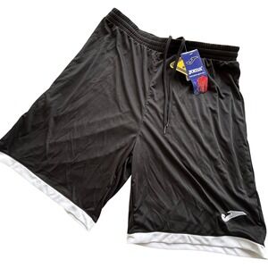 Joma Soccer Shorts Shiny Mens Large Black White NWT Athletic Sporty